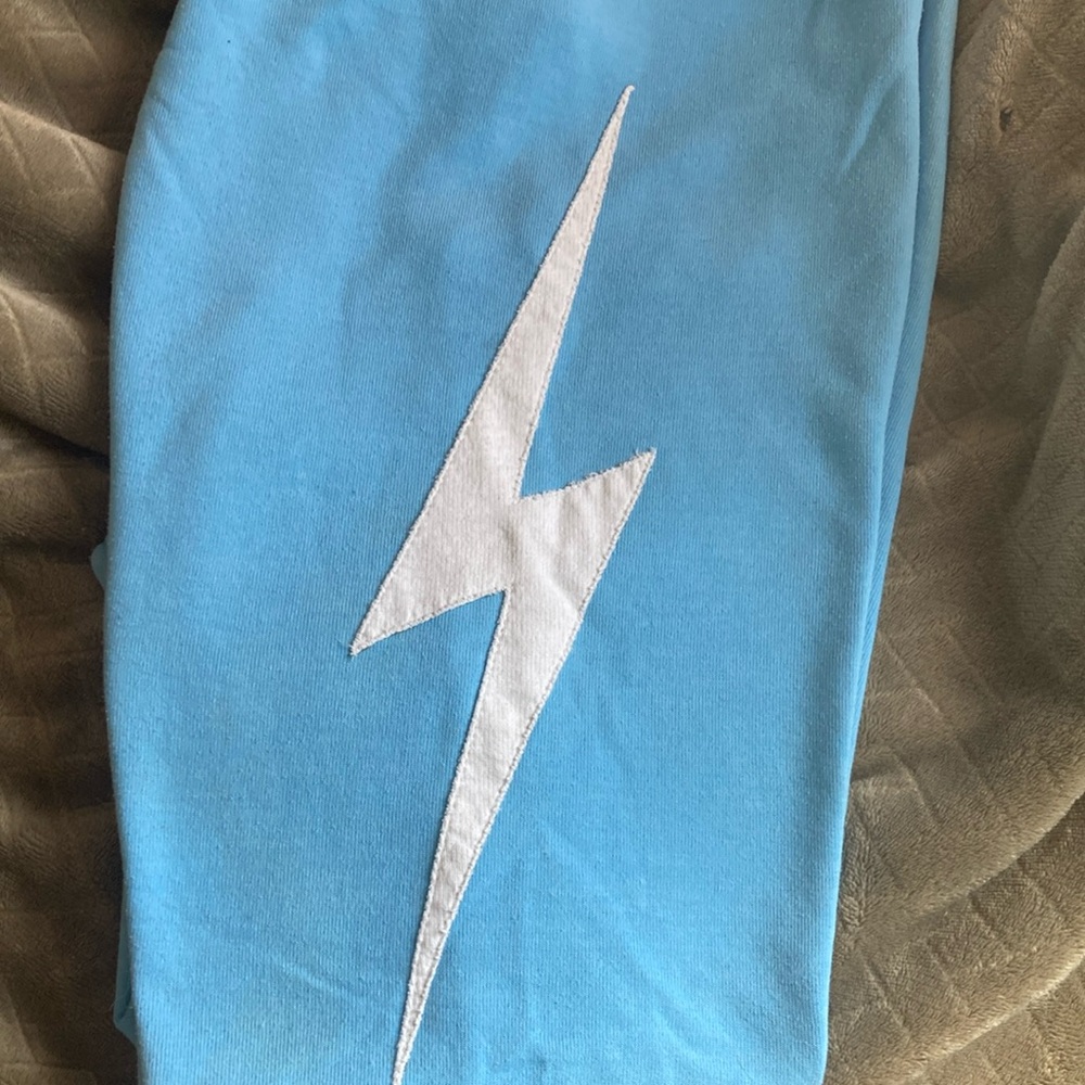 Aviator Nation Sweatpants with White Lightning Bolt XS. Like New.Make REASONABLE